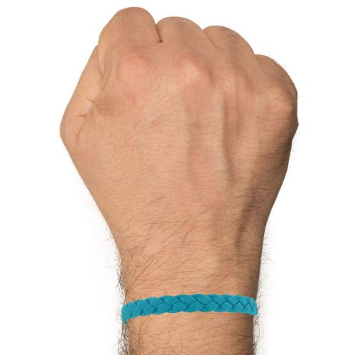 Bracelet Mixte Tresse en Cuir de Chèvre 7mm - taill - LES POULETTES BIJOUX - Modalova