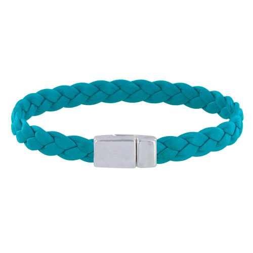Bracelet Mixte Tresse en Cuir de Chèvre 7mm - taill - LES POULETTES BIJOUX - Modalova