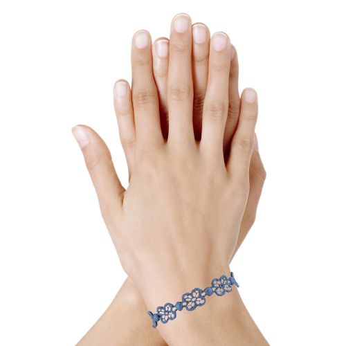 Cruciani Bracelet Dentelle Happy Couleur Acier - LES POULETTES BIJOUX - Modalova