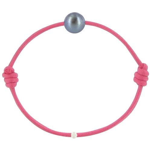 Bracelet La Perle de Culture des Poulettes - Classics - Fuchsia - LES POULETTES BIJOUX - Modalova