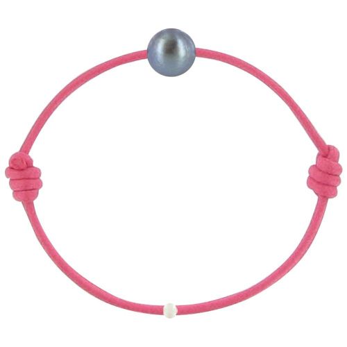 Bracelet La Perle de Culture Noire des Poulettes - Classics - LES POULETTES BIJOUX - Modalova