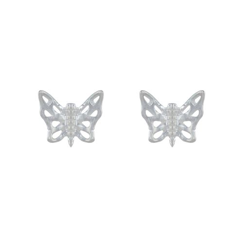 Boucles d'Oreilles 925 Petit Papillon Ajouré - LES POULETTES BIJOUX - Modalova