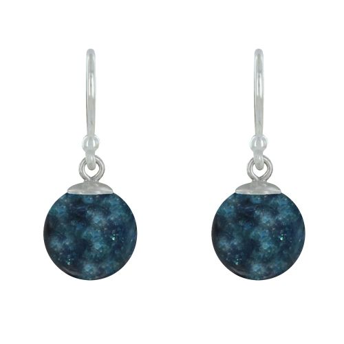 Boucles d'Oreilles Argent 925 Billes d'Apatite - LES POULETTES BIJOUX - Modalova