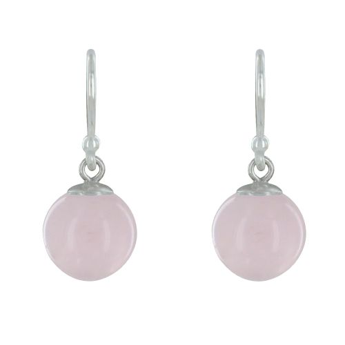 Boucles d'Oreilles Argent 925 Billes de Quartz - LES POULETTES BIJOUX - Modalova