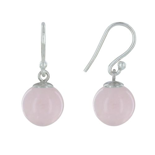Boucles d'Oreilles Argent 925 Billes de Quartz - LES POULETTES BIJOUX - Modalova