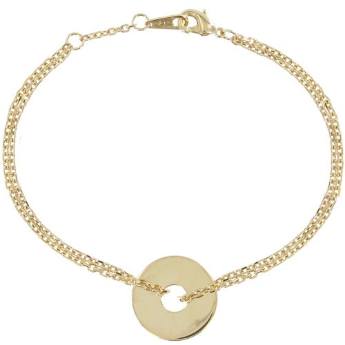 Bracelet Jeton Plaqué - LES POULETTES BIJOUX - Modalova