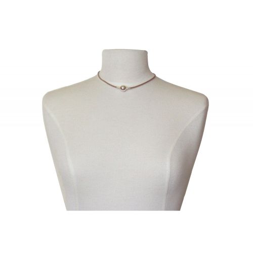 Collier Bulles Argent Lien Navy Transparent - LES POULETTES BIJOUX - Modalova