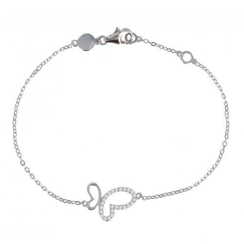 V Bracelet Papillon et Une Aile de Strass - LES POULETTES BIJOUX - Modalova