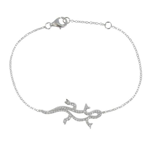 V Bracelet Salamandre et Strass - LES POULETTES BIJOUX - Modalova