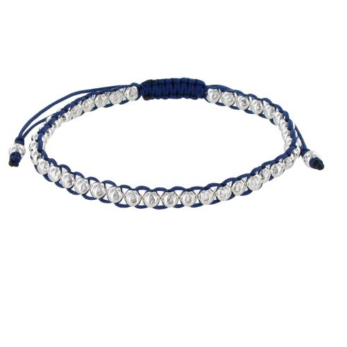 Bracelet Lien et Perles Argent - LES POULETTES BIJOUX - Modalova