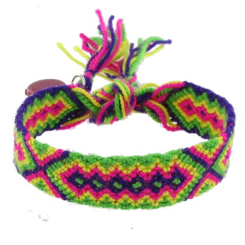 Bracelet Tissé Lena , Vert et Jaune - LES POULETTES BIJOUX - Modalova