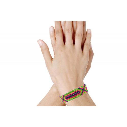 Bracelet Tissé Lena , Vert et Jaune - LES POULETTES BIJOUX - Modalova