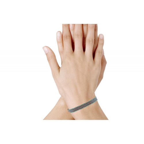 Bracelet Tissé Rouge et Bleu Perles - LES POULETTES BIJOUX - Modalova