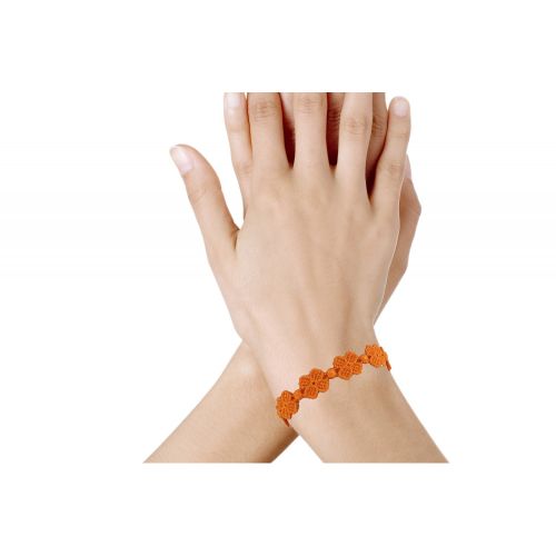 Cruciani Bracelet Dentelle 7 Trèfles Clair - LES POULETTES BIJOUX - Modalova