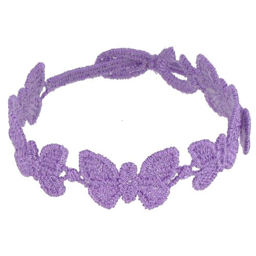 V Cruciani Bracelet Dentelle Papillons Lilas Intense - LES POULETTES BIJOUX - Modalova