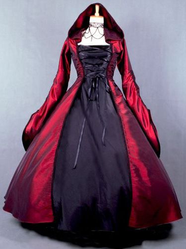 Victoria Dguisement Sorcire Salem Poplin Manche Longue Robe Sorcire Costume Dguisements Halloween - Milanoo - Modalova