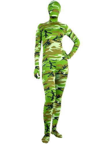 Toussaint Cosplay Costume de zentai envelopp unisexe en spandex lycra dtail camouflage Halloween - Milanoo - Modalova