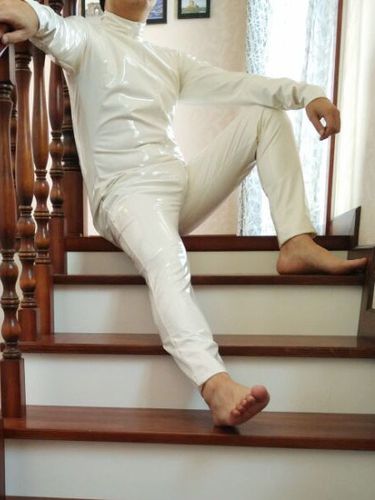 Toussaint Cosplay Costume blanc de zentai de PVC collant sans gants Dguisements Halloween - Milanoo FR - Modalova