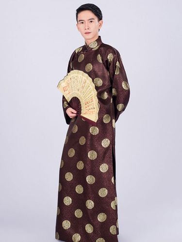 Costume Chinois De La Dynastie Qing Brocart Gilet Robe De Fte Costumes Dguisements Halloween - Milanoo FR - Modalova