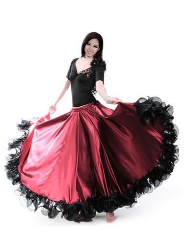 Costume de Danse Flamenco Paso Doble 2022 Jupe De Bal Volants Dance robe Dguisements Halloween - Milanoo FR - Modalova