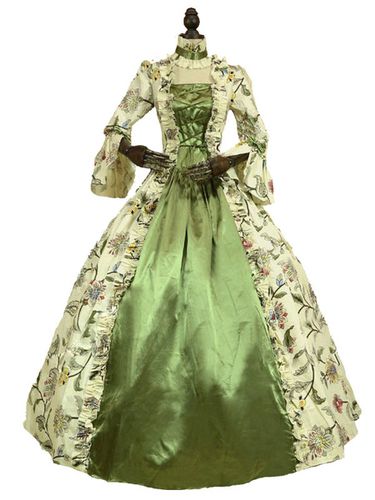 Costume du XVIIIe sicle Vert Rtro Costumes Robe imprim floral Style victorien Marie Antoinette Costume Set Dguisements Halloween - Milanoo - Modalova