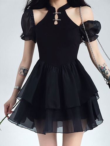 Robes Gothiques Lolita Volants Noir - Milanoo - Modalova