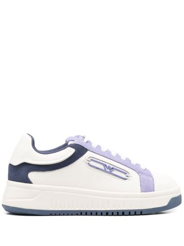 Emporio Armani Leather Sneakers - Emporio Armani - Modalova