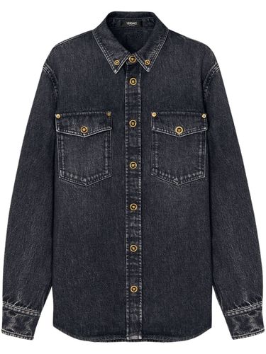 Versace Denim Cotton Shirt - Versace - Modalova