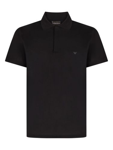 Logo Cotton Polo Shirt - Emporio Armani - Modalova