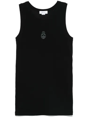 Alexander McQueen Skull Cotton Top - Alexander McQueen - Modalova