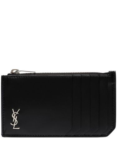 Tiny Cassandre Fragments Card Holder - Saint Laurent - Modalova