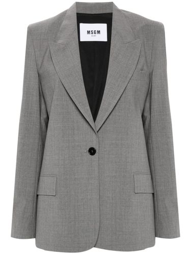 MSGM Classic Jacket With Button - MSGM - Modalova