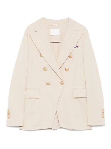 Cotton Double-Breasted Jacket - Circolo 1901 - Modalova