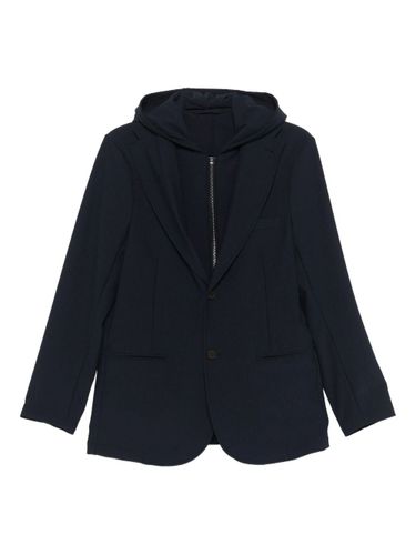 Nylon Single-Breasted Blazer - Emporio Armani - Modalova