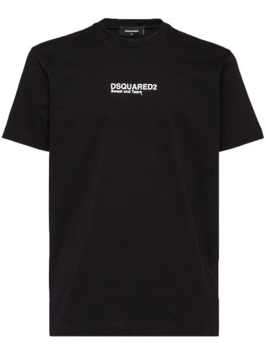 Dsquared2 Cotton T-Shirt With Logo - Dsquared2 - Modalova