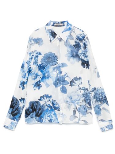 Willa Printed Silk Shirt - ALICE+OLIVIA - Modalova