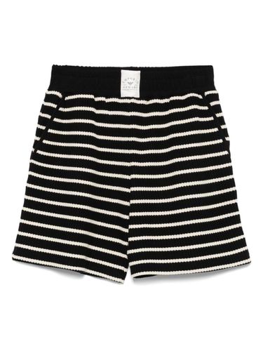 Cotton Blend Striped Shorts - Emporio Armani - Modalova