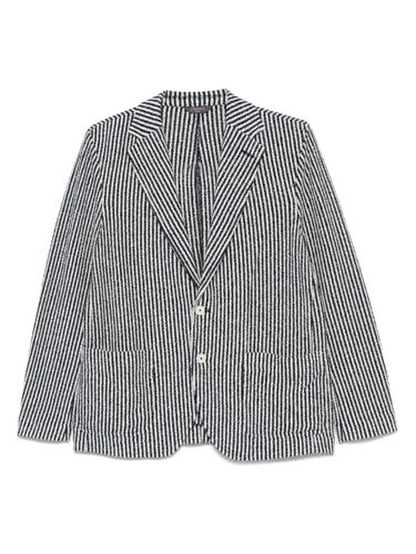 Circolo 1901 Striped Cotton Jacket - Circolo 1901 - Modalova