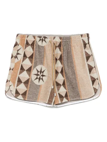 Cotton Blend Jacquard Shorts - LOEWE PAULA'S IBIZA - Modalova