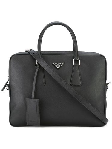 Prada Leather Messenger Bag - Prada - Modalova