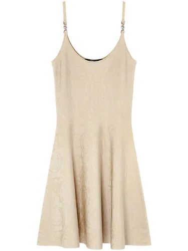 Versace Barocco Texture Short Dress - Versace - Modalova