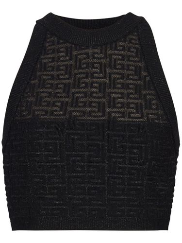 Balmain Monogram Halterneck Top - Balmain - Modalova
