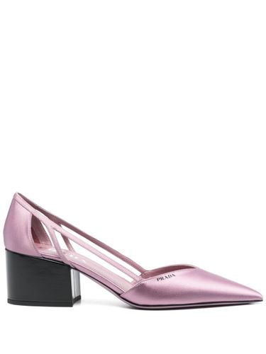 Prada Satin Cut-Out Pumps - Prada - Modalova