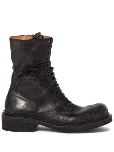 Miu Miu Leather Boots - Miu Miu - Modalova