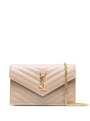 Cassandre Leather Wallet On Chain - Saint Laurent - Modalova