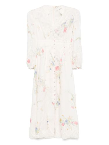 Zimmermann Lucky Linen Midi Dress - Zimmermann - Modalova