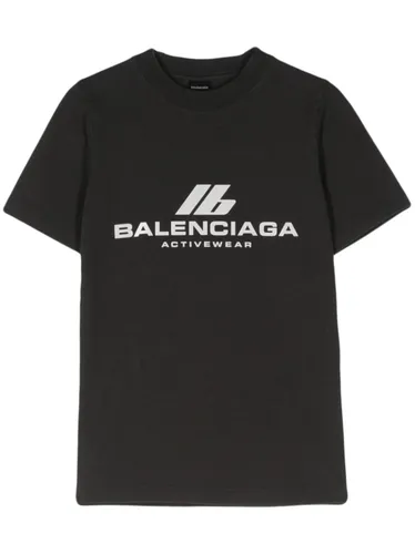 Balenciaga Logo Cotton T-Shirt - Balenciaga - Modalova