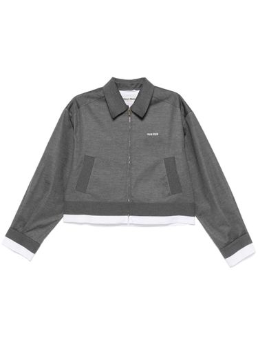Miu Miu Cotton Shirt Jacket - Miu Miu - Modalova