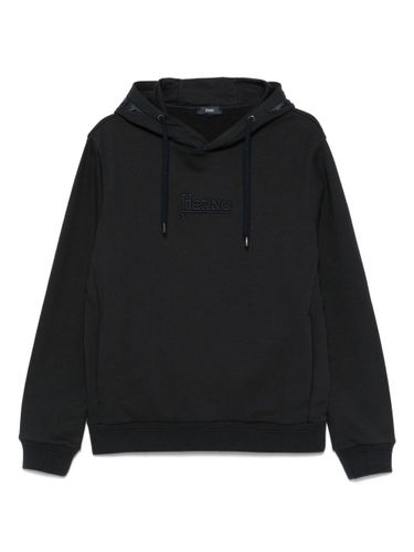 Herno Logo Cotton Hoodie - Herno - Modalova