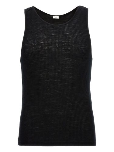 Wool And Cotton Blend Tank Top - Saint Laurent - Modalova